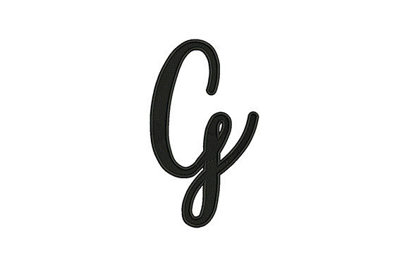Alphabet G: A Versatile Embroidery Design