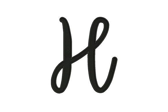 Alphabet H: A Simple Yet Versatile Embroidery Design