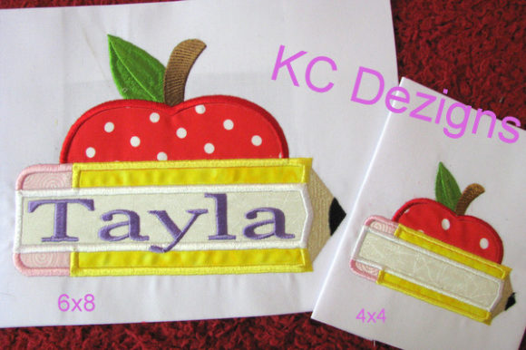 Apple Pencil Monogram: A Back To School Embroidery Design Review