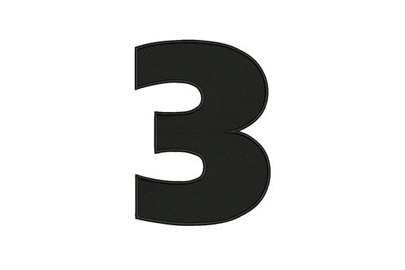 Bold Number 3: A Back-to-School Embroidery Must-Have