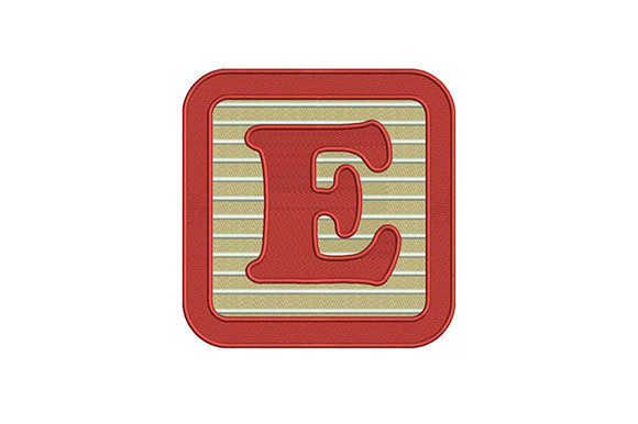 Letter E Embroidery Design Review for Business Use