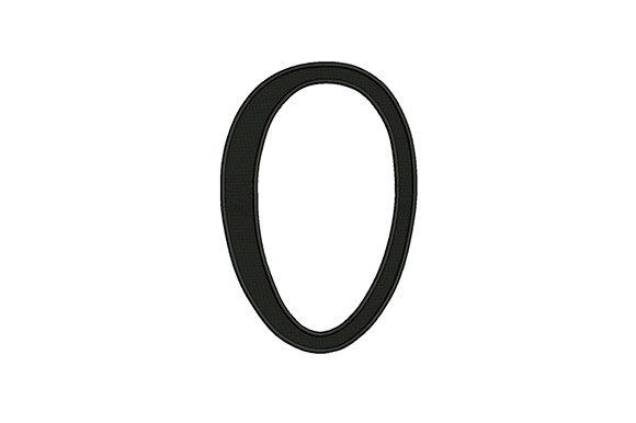 Number 0 Embroidery Design: A Versatile Stylized Digit for Creative Projects