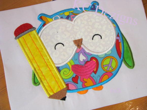 Owl with Pencil Embroidery Design Review for Real Projects