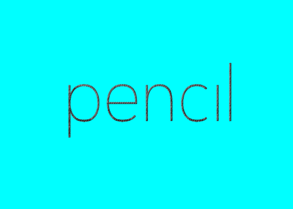 Pencil: A Simple Embroidery Design