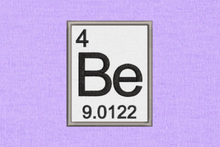 Periodic Element 4 Be Beryllium Applique: A Scientific Statement for Sweatshirts