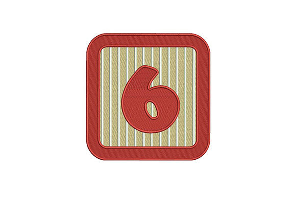 Red Frame Number Six