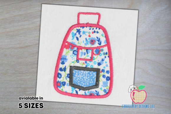 School Bag Pack Applique Pattern Review for Boutique Sweatshirts