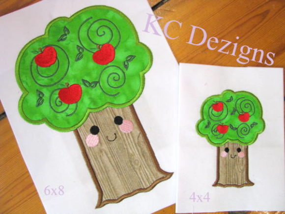 Smiley Apple Tree Embroidery Design Review for Small Business Use
