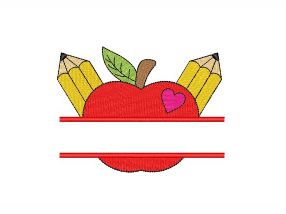 Split Apple Embroidery Design Review for Personalized Gifts