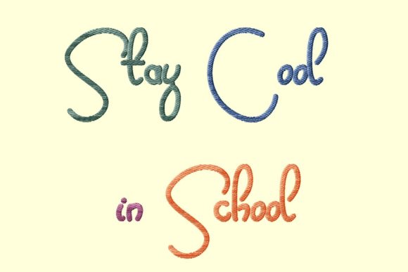 Stay Cool in School: A Back-to-School Embroidery Design Review